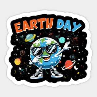 Earth Dab Dabbing Earth Day Sticker